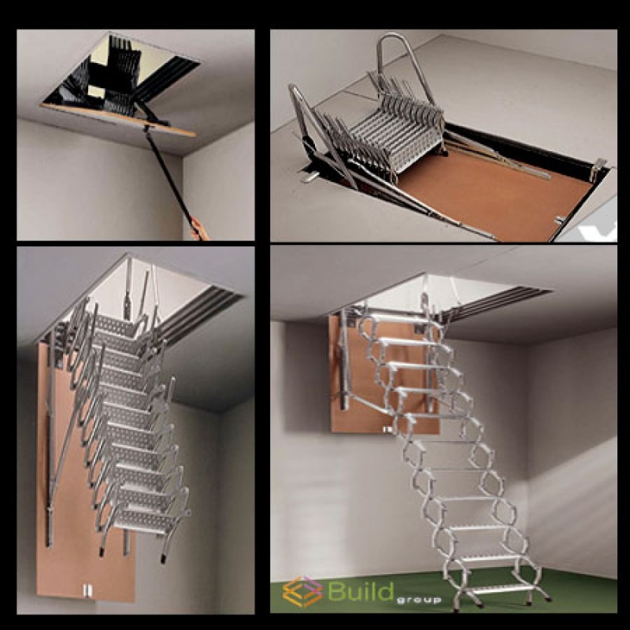 Σκάλα οροφής Retratile 50x80