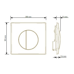 BUTTON MEDIA BLACK MATT