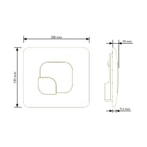 BUTTON PUSH LEMON WHITE