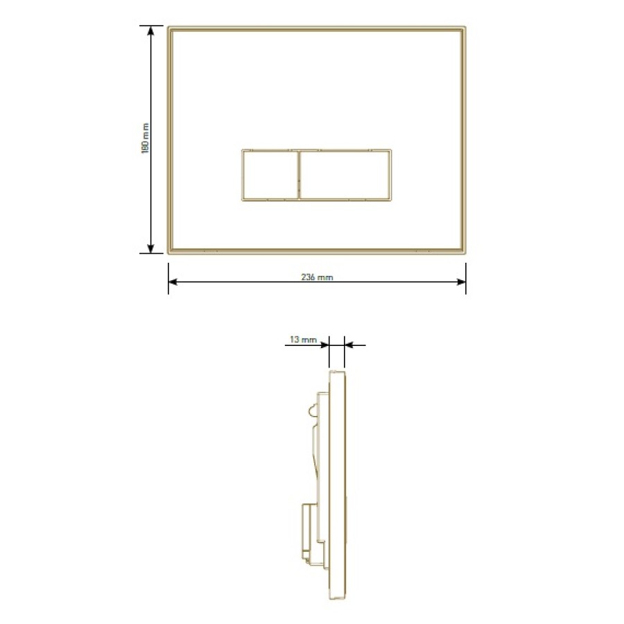 BUTTON REFLET 90/BLACK