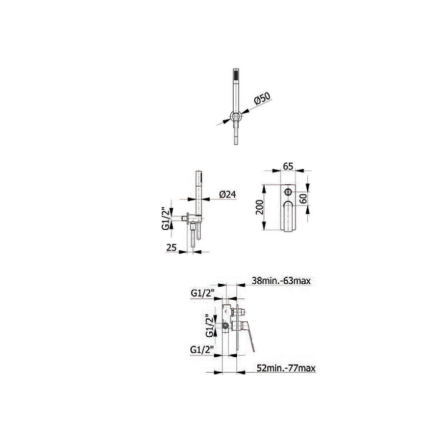ΣΕΤ ΕΝΤΟΙΧ. ΜΕ ΜΙΚΤΗ 2 ΕΞΟΔΩΝ RHODIUM