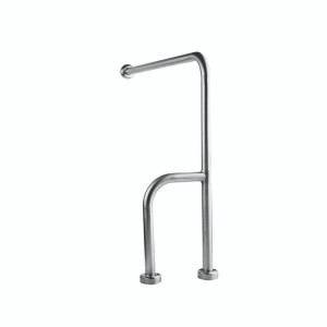 ΑΜΕΑ ΜΠΑΡΑ ΣΤΗΡΙΞΗΣ ΓΩΝΙΑΚΗ 2 ΠΟΔΙΑ 75x75cm INOX ΧΡΩΜΕ