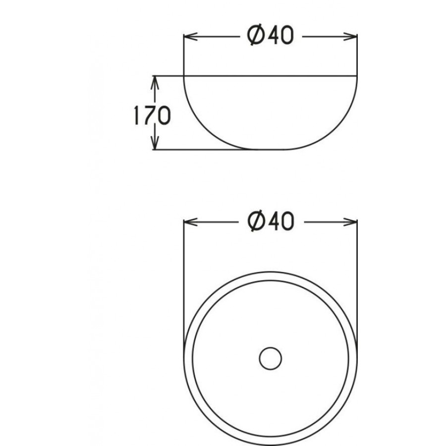 STO040W STONE ΛΕΥΚΟΣ ΝΙΠΤΗΡΑΣ Φ40cm
