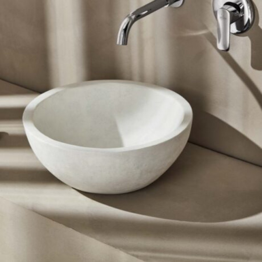 STO040W STONE ΛΕΥΚΟΣ ΝΙΠΤΗΡΑΣ Φ40cm