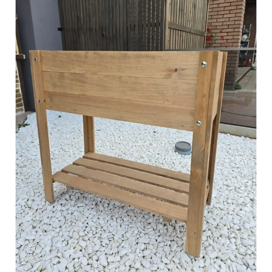 ΞΥΛΙΝΟ ΔΙΑΚΟΣΜΗΤΙΚΟ ΚΟΥΤΙ 80 x 40 x 78 cm ΜΕ 2 ΡΑΦΙΑ ΣΕ ΚΑΦΕ ΧΡΩΜΑ