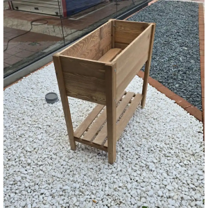 ΞΥΛΙΝΟ ΔΙΑΚΟΣΜΗΤΙΚΟ ΚΟΥΤΙ 80 x 40 x 78 cm ΜΕ 2 ΡΑΦΙΑ ΣΕ ΚΑΦΕ ΧΡΩΜΑ