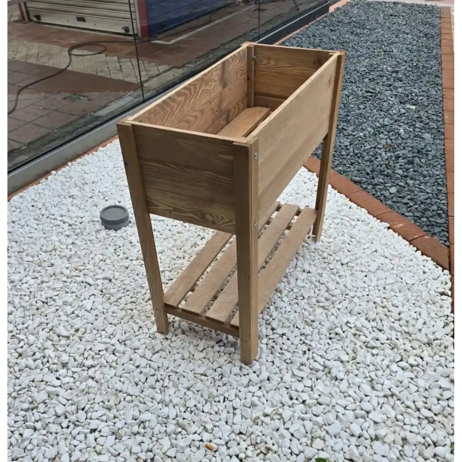 ΞΥΛΙΝΟ ΔΙΑΚΟΣΜΗΤΙΚΟ ΚΟΥΤΙ 80 x 40 x 78 cm ΜΕ 2 ΡΑΦΙΑ ΣΕ ΚΑΦΕ ΧΡΩΜΑ