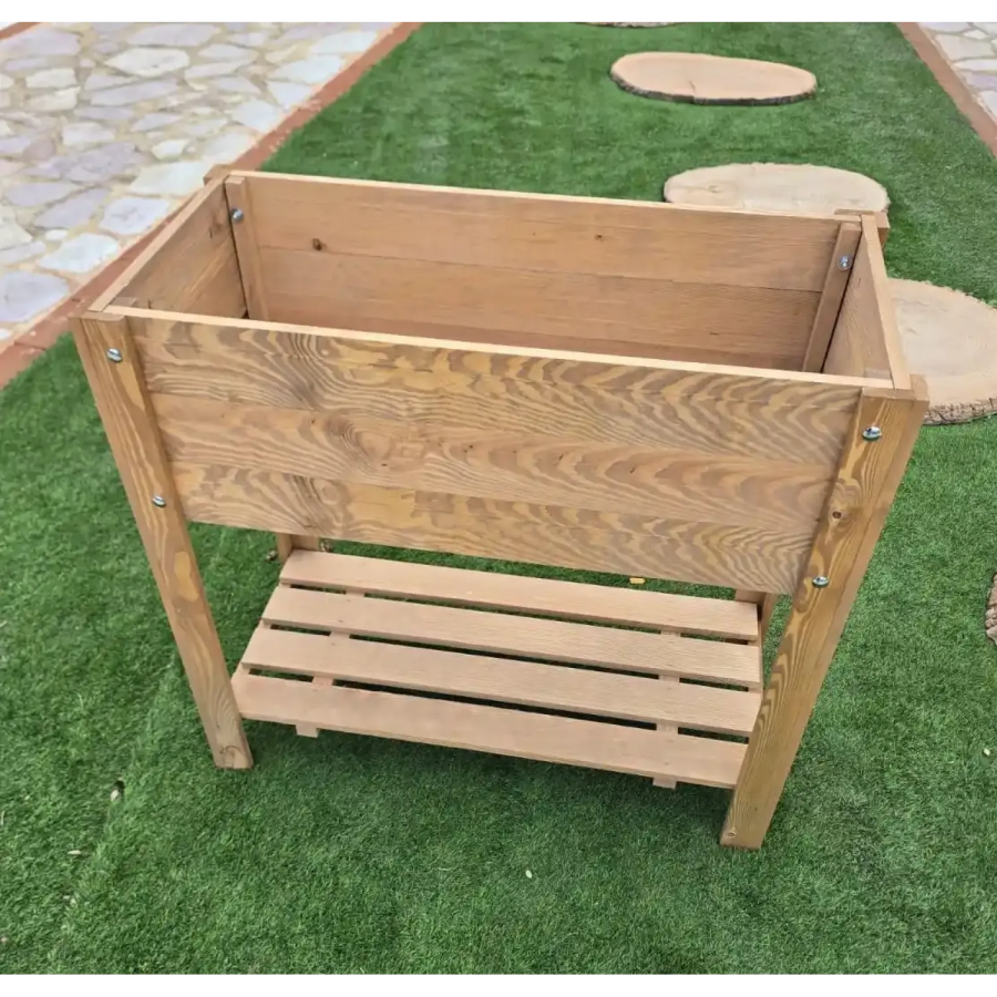 ΞΥΛΙΝΟ ΔΙΑΚΟΣΜΗΤΙΚΟ ΚΟΥΤΙ 80 x 40 x 78 cm ΜΕ 2 ΡΑΦΙΑ ΣΕ ΚΑΦΕ ΧΡΩΜΑ