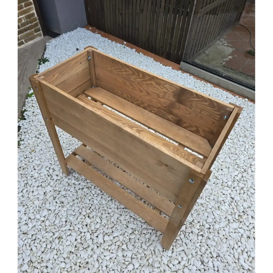 ΞΥΛΙΝΟ ΔΙΑΚΟΣΜΗΤΙΚΟ ΚΟΥΤΙ 80 x 40 x 78 cm ΜΕ 2 ΡΑΦΙΑ ΣΕ ΚΑΦΕ ΧΡΩΜΑ