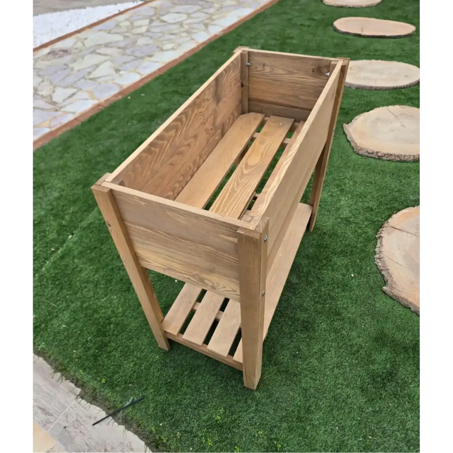 ΞΥΛΙΝΟ ΔΙΑΚΟΣΜΗΤΙΚΟ ΚΟΥΤΙ 80 x 40 x 78 cm ΜΕ 2 ΡΑΦΙΑ ΣΕ ΚΑΦΕ ΧΡΩΜΑ