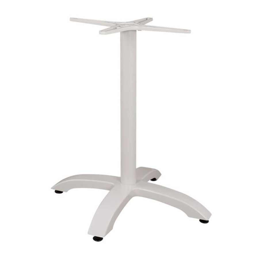 ΒΑΣΗ ΑΛΟΥΜΙΝΙΟΥ HM460.02 ΛΕΥΚΗ ΜΑΤ 66Χ66Χ72Υεκ. ΜΕ ΣΤΑΥΡΟ 48Χ48εκ.