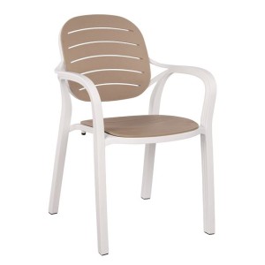 ΠΟΛΥΘΡΟΝΑ ΠΟΛΥΠΡΟΠΥΛΕΝΙΟΥ HM5589.01 ΛΕΥΚΗ-ΜΠΕΖ 57x57x83 cm.