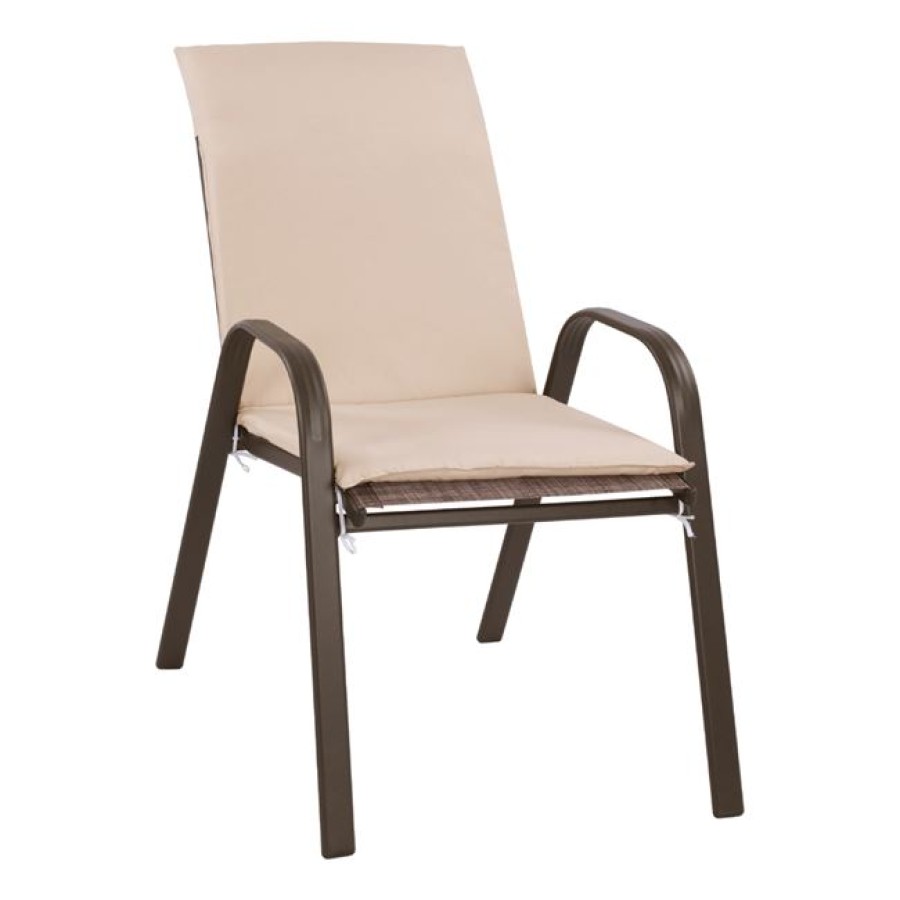 ΠΟΛΥΘΡΟΝΑ LEON ΜΕΤΑΛΛΙΚΗ ΚΑΦΕ ME ΜΠΕΖ ΜΑΞΙΛΑΡΙ HM10573.02 54x70x93 cm.