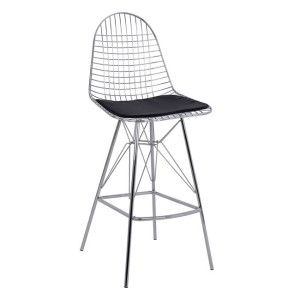 ΣΚΑΜΠΩ BAR ΜΕΤΑΛΛΙΚΟ ΧΡΩΜΙΟΥ ΜΕ ΜΑΞΙΛΑΡΙ CICI HM8239.100 49x52x114 cm