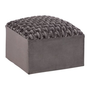 ΣΚΑΜΠΟ ERIN HM8495.01 ΑΠΟ ΒΕΛΟΥΔΟ ΣΕ ΓΚΡΙ ΑΠΟΧΡΩΣΗ 60X60X44 εκ.