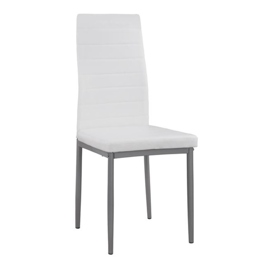 ΚΑΡΕΚΛΑ ΜΕΤΑΛΛΙΚΗ LADY HM0037.11 ΛΕΥΚΟ PU ΜΕΤΑΛΛΙΚΟ ΣΚΕΛΕΤΟ K/D 40x48x95Y εκ.