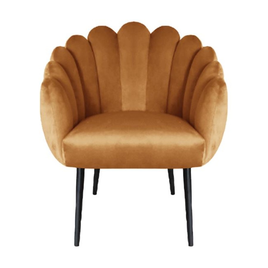 ΠΟΛΥΘΡΟΝΑ VIVIEN HM8631.09 ΑΠΟ ΧΡΥΣΟ ΒΕΛΟΥΔΟ ΜΕ ΜΑΥΡΑ ΠΟΔΙΑ 70x70x76Y εκ.