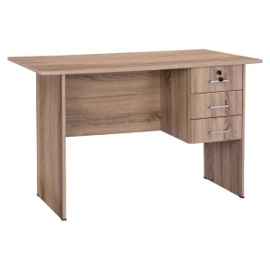 ΓΡΑΦΕΙΟ ΜΕΛΑΜΙΝΗΣ HAYDEN 120x60x75Υεκ. ΜΕ 3 ΣΥΡΤΑΡΙΑ ΣΕ ΧΡΩΜΑ SONAMA HM2268.02