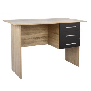 ΓΡΑΦΕΙΟ ΜΕΛΑΜΙΝΗΣ ENSLEY HM2029.04 ΜΕ 3 ΣΥΡΤΑΡΙΑ SONAMA-ΓΚΡΙ 120X60X76 εκ.