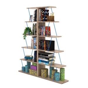 ΣΕΤ 2ΤΜΧ ΒΙΒΛΙΟΘΗΚΕΣ MINI TARS ΣΕ ΧΡΩΜΑ SONAMA-ΜΠΛΕ HM11302.05 130x22x146Y εκ.