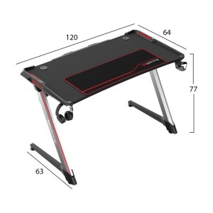ΤΡΑΠΕΖΙ ΣΑΛΟΝΙΟΥ 1TEMAXIO ΓΥΑΛΙ κ MDF SONAMA 110Χ55Χ45Υεκ HM8096