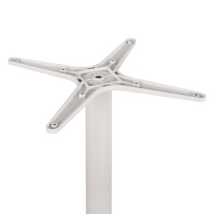 ΒΑΣΗ ΑΛΟΥΜΙΝΙΟΥ HM460.02 ΛΕΥΚΗ ΜΑΤ 66Χ66Χ72Υεκ. ΜΕ ΣΤΑΥΡΟ 48Χ48εκ.