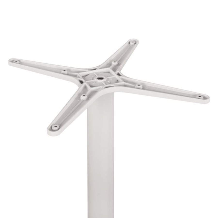 ΒΑΣΗ ΑΛΟΥΜΙΝΙΟΥ HM460.02 ΛΕΥΚΗ ΜΑΤ 66Χ66Χ72Υεκ. ΜΕ ΣΤΑΥΡΟ 48Χ48εκ.