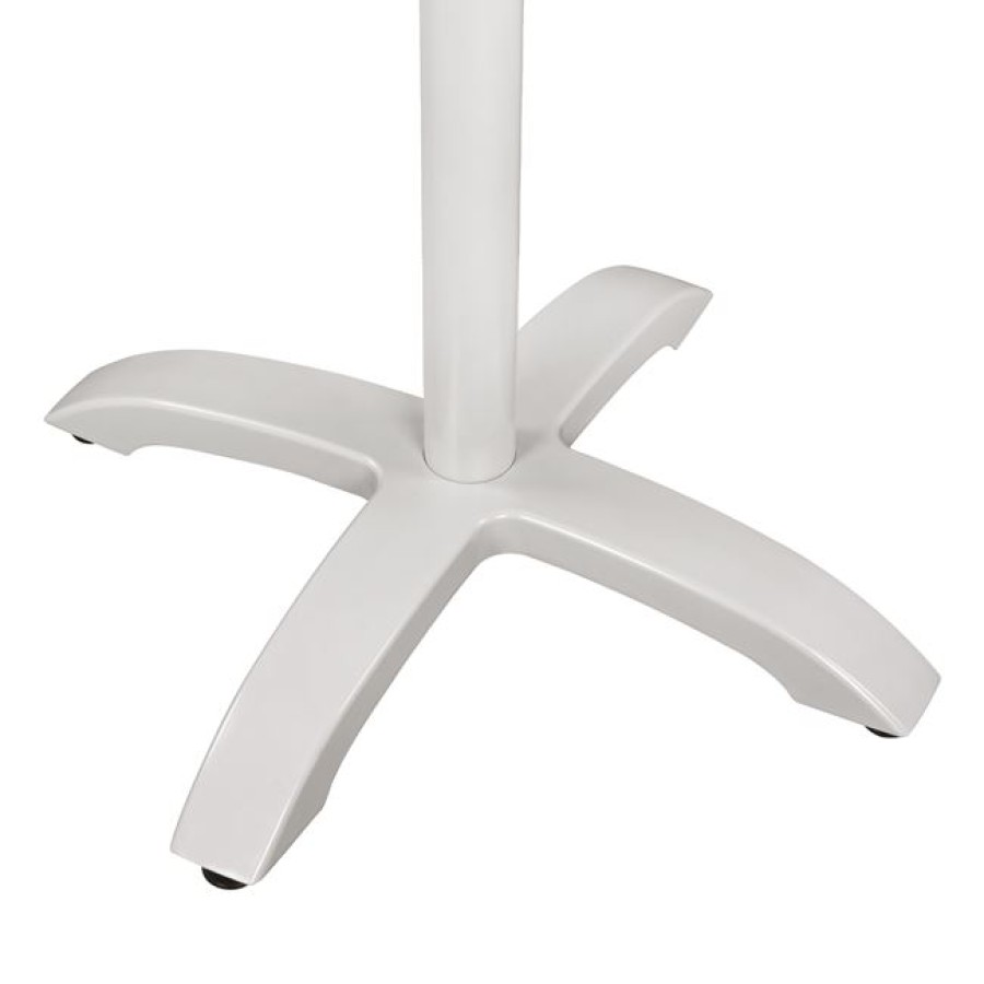 ΒΑΣΗ ΑΛΟΥΜΙΝΙΟΥ HM460.02 ΛΕΥΚΗ ΜΑΤ 66Χ66Χ72Υεκ. ΜΕ ΣΤΑΥΡΟ 48Χ48εκ.