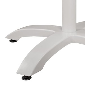 ΒΑΣΗ ΑΛΟΥΜΙΝΙΟΥ HM460.02 ΛΕΥΚΗ ΜΑΤ 66Χ66Χ72Υεκ. ΜΕ ΣΤΑΥΡΟ 48Χ48εκ.