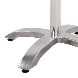 ΒΑΣΗ ΑΛΟΥΜΙΝΙΟΥ HM460.03 ΧΡΩΜΙΟΥ 66Χ66Χ72Υεκ. ΜΕ ΣΤΑΥΡΟ 48Χ48εκ.