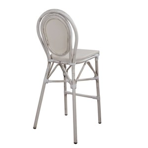 ΣΚΑΜΠΩ ΑΛΟΥΜΙΝΙΟΥ BAMBOO LOOK ΠΑΤΙΝΑ ΛΕΥΚΟ ΜΕ TEXTLINE HM5110 41x52x116 εκ.