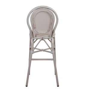 ΣΚΑΜΠΩ ΑΛΟΥΜΙΝΙΟΥ BAMBOO LOOK ΠΑΤΙΝΑ ΛΕΥΚΟ ΜΕ TEXTLINE HM5110 41x52x116 εκ.