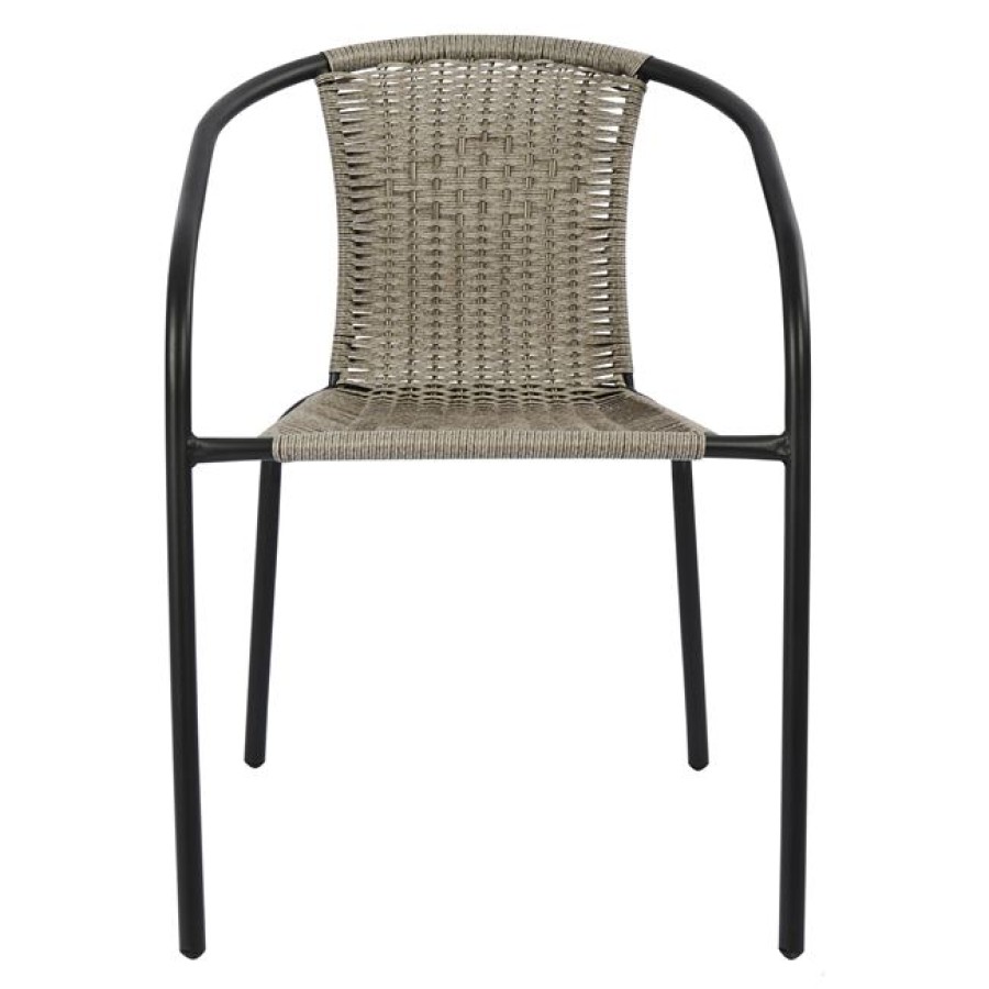 ΠΟΛΥΘΡΟΝΑ ΚΑΡΕΚΛΑ CAMEL HM5015.01 ΓΚΡΙ ΜΕΤΑΛΛΙΚΗ ΜΕ WICKER 48x48-53x72 εκ.