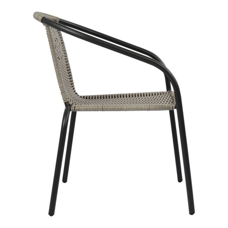 ΠΟΛΥΘΡΟΝΑ ΚΑΡΕΚΛΑ CAMEL HM5015.01 ΓΚΡΙ ΜΕΤΑΛΛΙΚΗ ΜΕ WICKER 48x48-53x72 εκ.