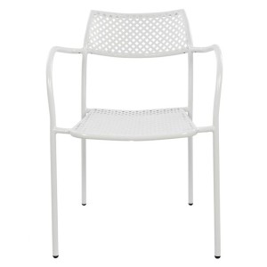 ΚΑΡΕΚΛΑ ΜΕΤΑΛΛΙΚΗ ΛΕΥΚΗ THETIS HM5173.02 55x58x76,5 cm