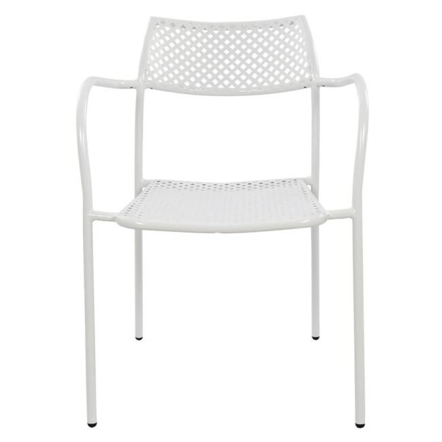 ΚΑΡΕΚΛΑ ΜΕΤΑΛΛΙΚΗ ΛΕΥΚΗ THETIS HM5173.02 55x58x76,5 cm