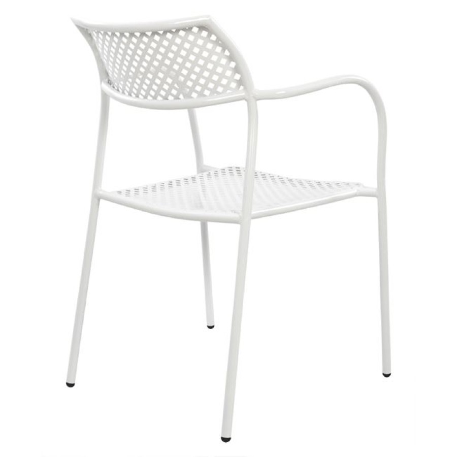 ΚΑΡΕΚΛΑ ΜΕΤΑΛΛΙΚΗ ΛΕΥΚΗ THETIS HM5173.02 55x58x76,5 cm