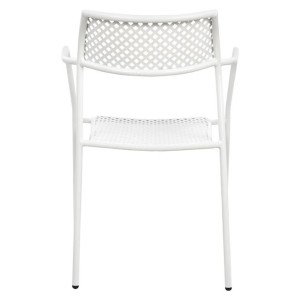 ΚΑΡΕΚΛΑ ΜΕΤΑΛΛΙΚΗ ΛΕΥΚΗ THETIS HM5173.02 55x58x76,5 cm