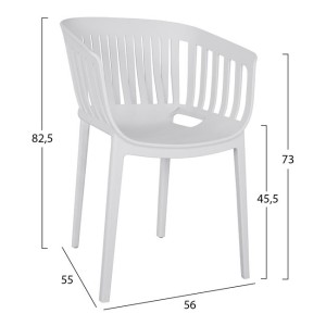 ΠΟΛΥΘΡΟΝΑ ΠΟΛΥΠΡΟΠΥΛΕΝΙΟΥ NIEVE HM8330 ΛΕΥΚΗ 56Χ55Χ82,5 ΕΚ