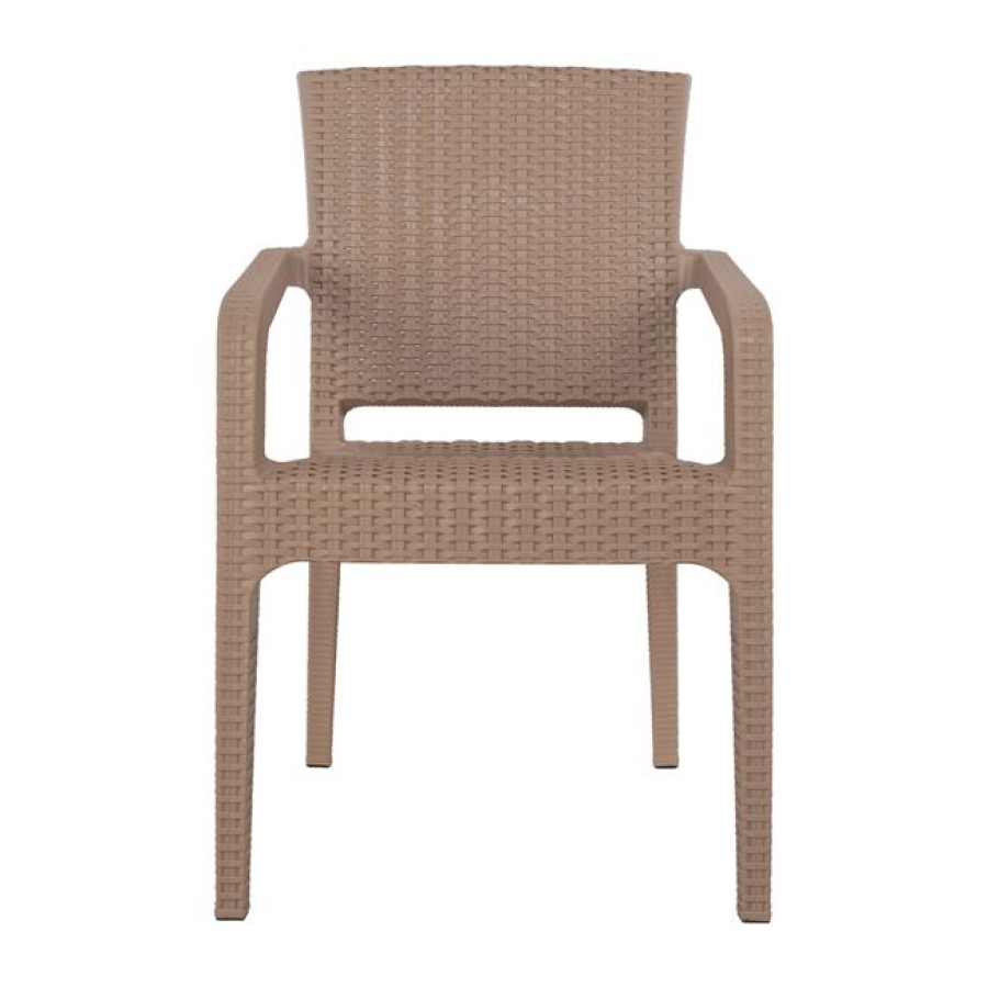 ΠΟΛΥΘΡΟΝΑ ΠΟΛΥΠΡΟΠΥΛΕΝΙΟΥ RATTAN HM5590.02 ΧΡΩΜΑ ΚΑΠΟΥΤΣΙΝΟ 58x55x87 cm.