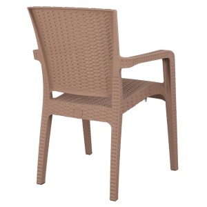 ΠΟΛΥΘΡΟΝΑ ΠΟΛΥΠΡΟΠΥΛΕΝΙΟΥ RATTAN HM5590.02 ΧΡΩΜΑ ΚΑΠΟΥΤΣΙΝΟ 58x55x87 cm.