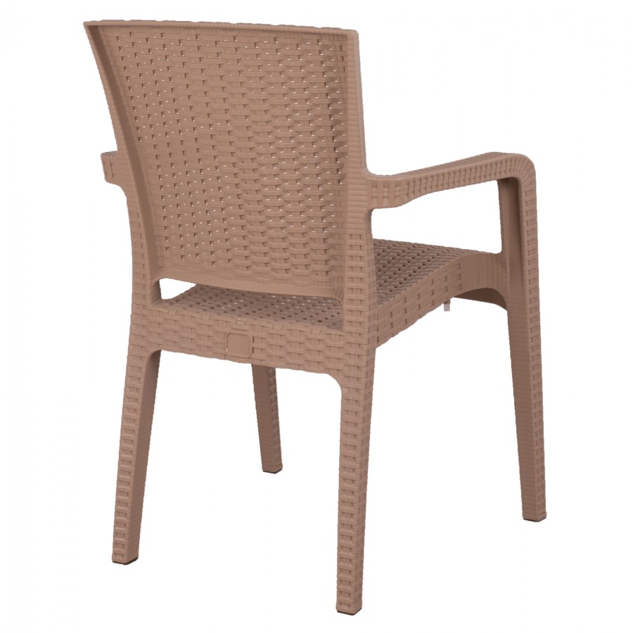 ΠΟΛΥΘΡΟΝΑ ΠΟΛΥΠΡΟΠΥΛΕΝΙΟΥ RATTAN HM5590.02 ΧΡΩΜΑ ΚΑΠΟΥΤΣΙΝΟ 58x55x87 cm.