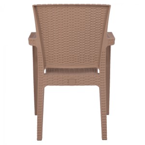 ΠΟΛΥΘΡΟΝΑ ΠΟΛΥΠΡΟΠΥΛΕΝΙΟΥ RATTAN HM5590.02 ΧΡΩΜΑ ΚΑΠΟΥΤΣΙΝΟ 58x55x87 cm.