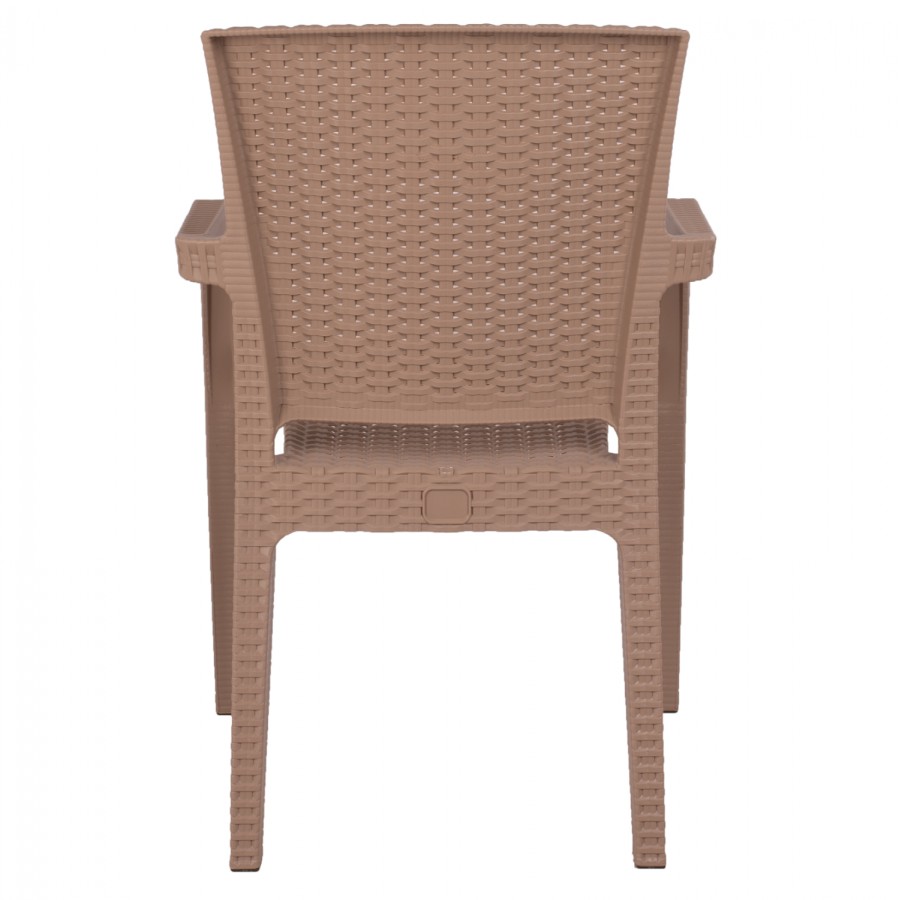 ΠΟΛΥΘΡΟΝΑ ΠΟΛΥΠΡΟΠΥΛΕΝΙΟΥ RATTAN HM5590.02 ΧΡΩΜΑ ΚΑΠΟΥΤΣΙΝΟ 58x55x87 cm.