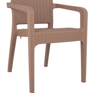 ΠΟΛΥΘΡΟΝΑ ΠΟΛΥΠΡΟΠΥΛΕΝΙΟΥ RATTAN HM5590.02 ΧΡΩΜΑ ΚΑΠΟΥΤΣΙΝΟ 58x55x87 cm.