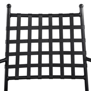 ΜΕΤΑΛΛΙΚΗ ΠΟΛΥΘΡΟΝΑ KENNEDY HM5171.11 ΣΕ ΜΑΥΡΗ ΑΠΟΧΡΩΣΗ 57x60x92 cm