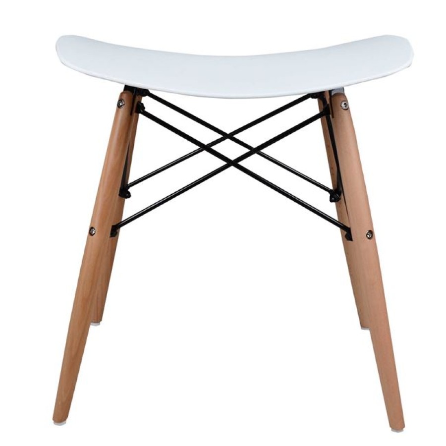 ΣΚΑΜΠΟ ΤΟΝΙΑ HM0109.01 ΠΟΔΙΑ ΞΥΛΟ ΟΞΙΑΣ-ΛΕΥΚΟ ΠΟΛΥΠΡΟΠΥΛΕΝΙΟ 47x34.5x46.5Υεκ.