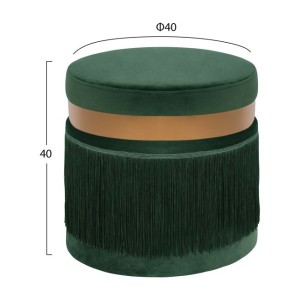 ΣΚΑΜΠΟ CALI HM8496.03 ΑΠΟ ΚΥΠΑΡΙΣΣΙ ΒΕΛΟΥΔΟ ΜΕ ΧΡΥΣΟ ΔΑΧΤΥΛΙΔΙ Φ40x40Υ εκ.