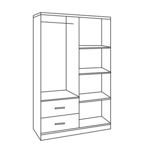 ΝΤΟΥΛΑΠΑ 4ΦΥΛΛΗ ME 2 ΣΥΡΤΑΡΙΑ BLAKELY HM339.02 SONAMA 120Χ42,5Χ180,5εκ.