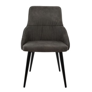 ΠΟΛΥΘΡΟΝΑ EDEN HM8008.10 ΜΕ ΓΚΡΙ NUBUCK ΥΦΑΣΜΑ 56x58x87 εκ.